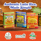 Loisa Yellow Rice, Premium Latin Rice, Non-Gmo, No Msg, No Artificial Flavors, No Artificial Colors, Organic Spices, 7 Oz, Pack