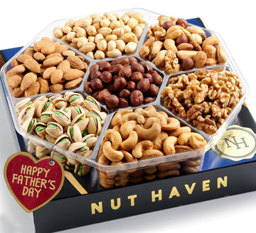 Nut Haven Thanksgiving Nuts Gift Basket - Extra Large Assorted Sweet & Roasted Salted Gourmet Nuts - Holiday Gift Box