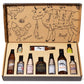 Thoughtfully Ultimate BBQ Sampler Set - 10 Piece Vegan & Vegetarian Sauces, Rubs, & Salts in Sample Size Glass Bottles