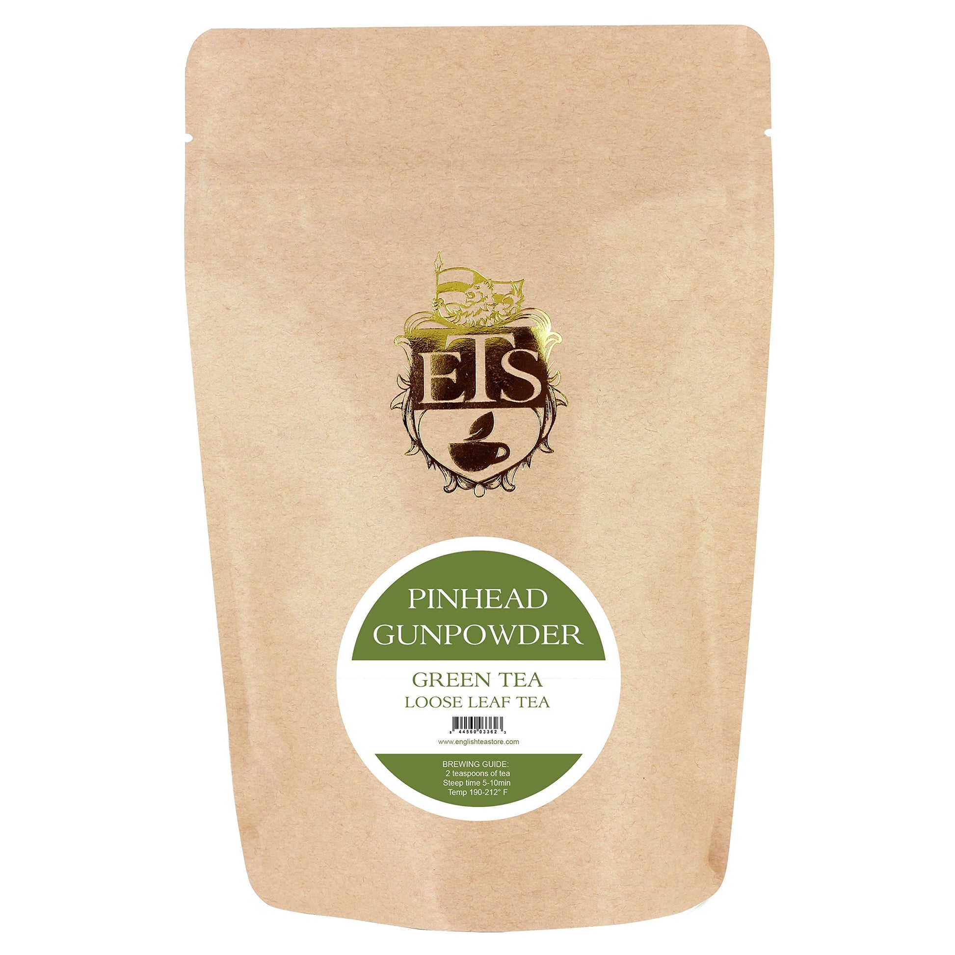 English Tea Store Loose Leaf, Gunpowder Green Tea Pouches, 4 Ounce
