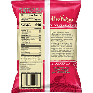Miss Vickie'S Flavored Potato Chips, Original, 28 Count,Packaging May Vary