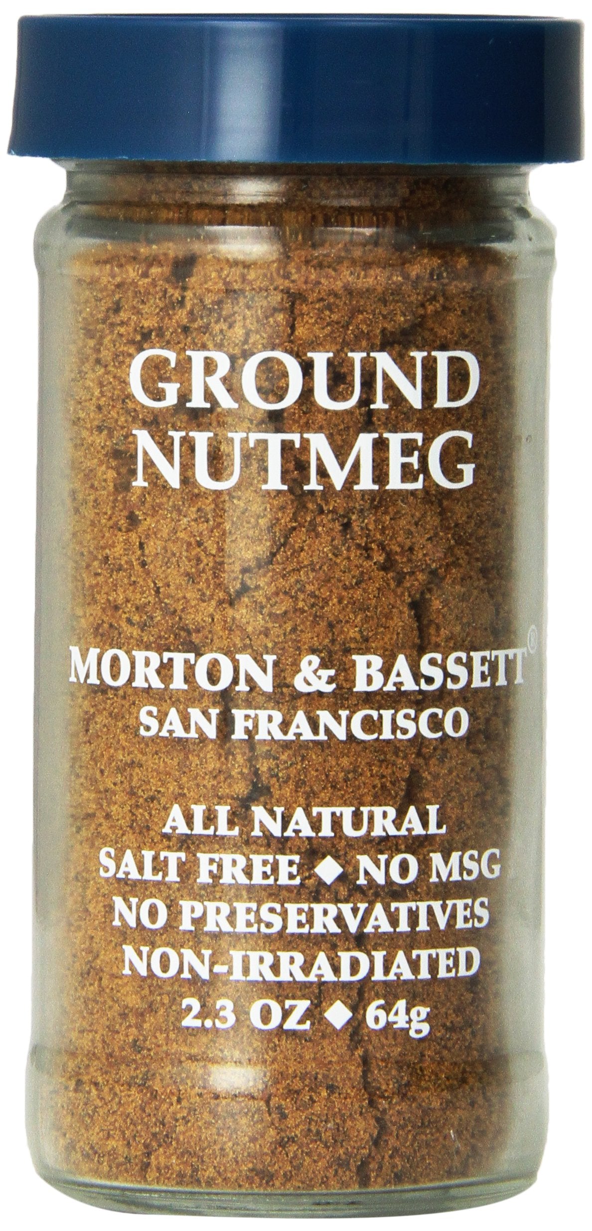 Morton & Bassett Ground Nutmeg, 2.3-Ounce Jars, Pack of 3