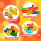 Gummy Candy Mix | 2 Pound Variety Pack | Gummy Worms  Bears  Butterflies  3D Bears  3D Dinosaurs | Assorted Fruit Flavors for Party Favors  Goody Bags  and Kids Events
