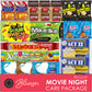 Blunon Movie Night Snacks Gift Set - Theater Basket Variety Pack - 20 Count Assortment of Popcorn and Candy