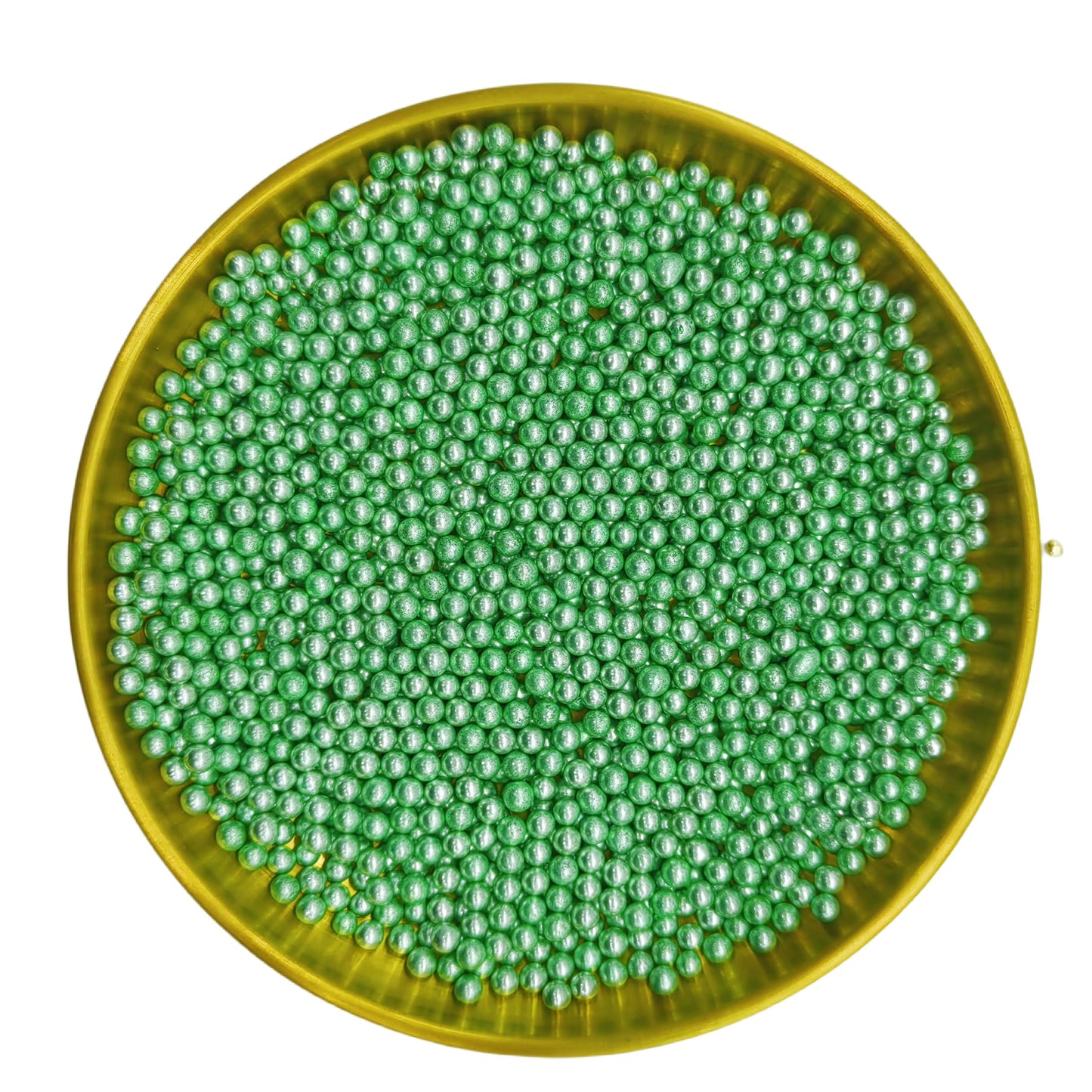 Edible Silver Green Pearl Sugar Sprinkles Candy 4Mm Mini Pearls Cake Decorations Cupcake Toppers Cookie Decorating Perfect For W