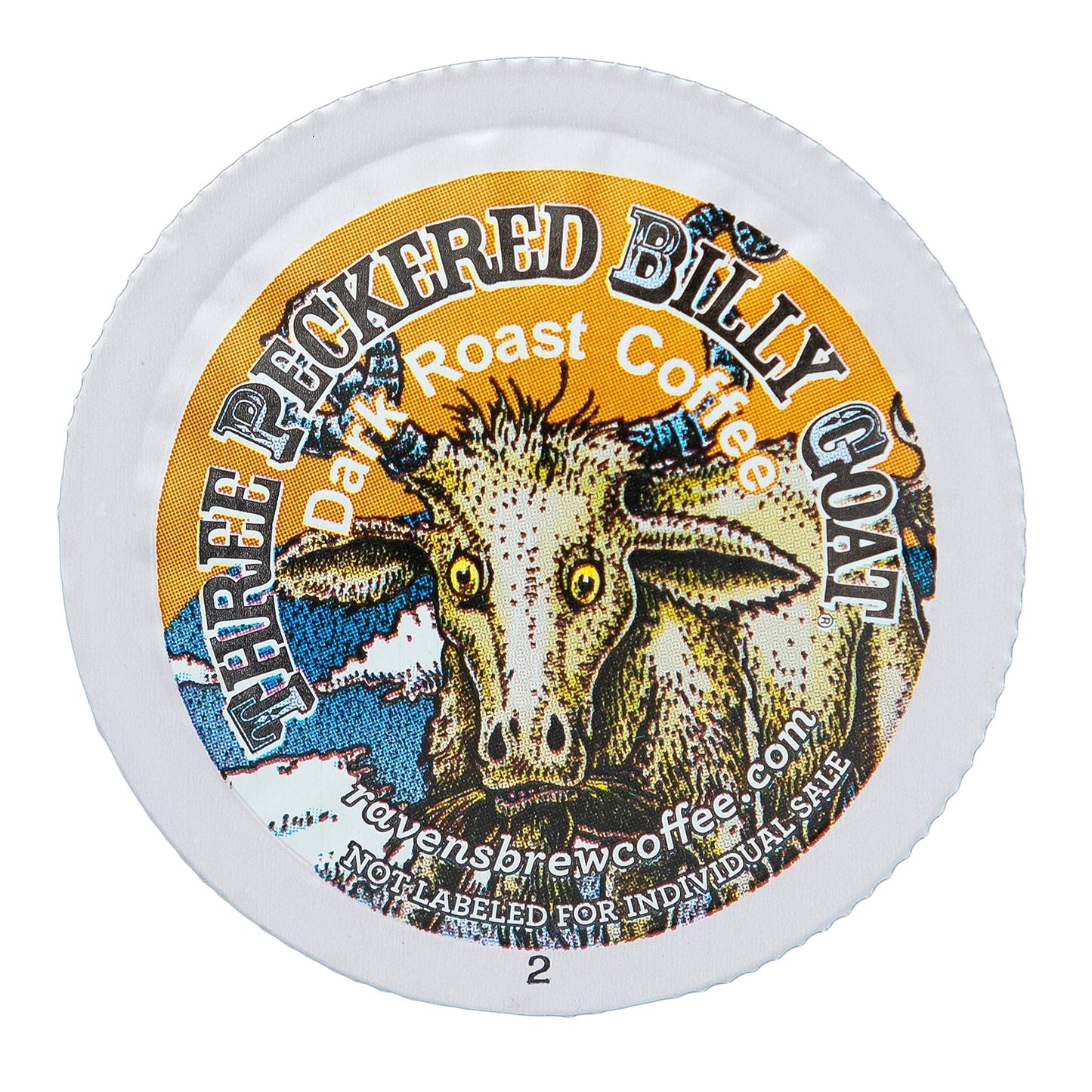 Raven’S Brew Coffee High Caffeine Dark Roast K-Cup Compatible Single Serve Pods — Three Peckered Billy Goat 12Ct