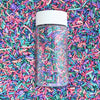Confect Tropical Twist Rainbow Sprinkles - Custom Blend Jimmies - Multicolor Edible Toppings for Cake, Cupcake & Dessert Decorat
