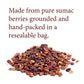 The Spice Way - Pure 100% Ground Sumac Spice, No Salt, No Gmo, No Irradiation, Sumac Seasoning Powder 4 Oz (Resealable Bag) (Sum