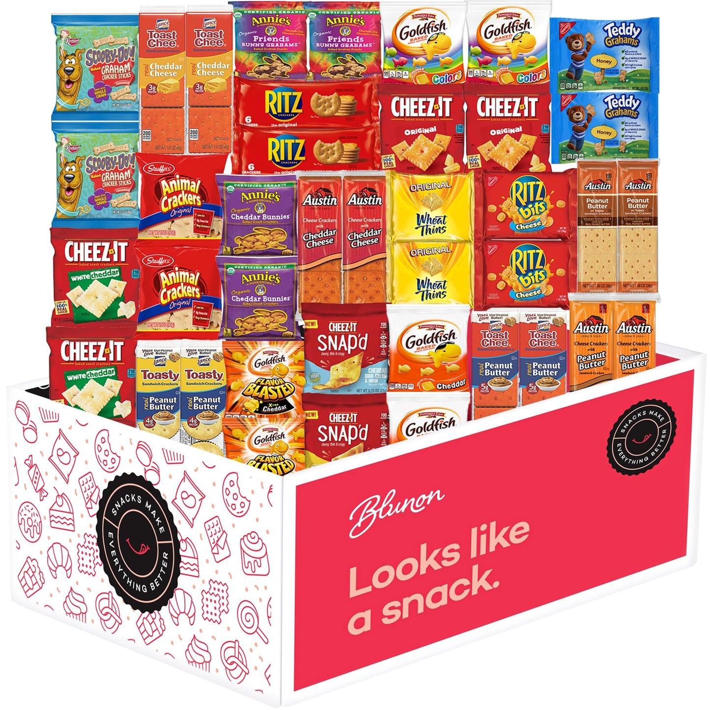 Blunon  ers Variety Pack - Individually Wrapped Assortment - 40 Count Snack Pack