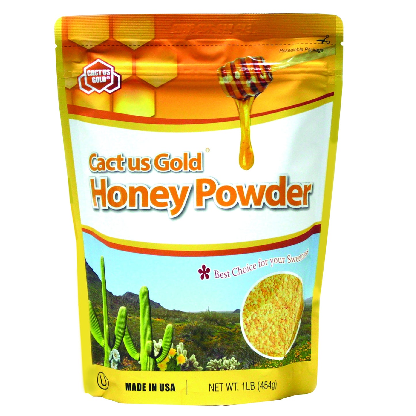 Cactus Gold Honey Powder, 16Oz Bag (12 Packs)