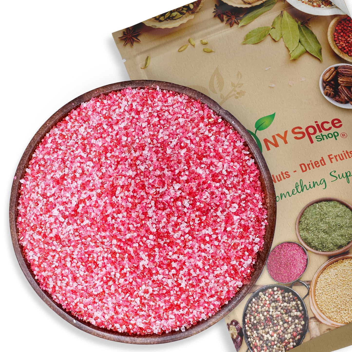 NY Spice Shop Edible Sprinkles - 1 Pound Valentine Sanding Sugar for Cookie Decoration