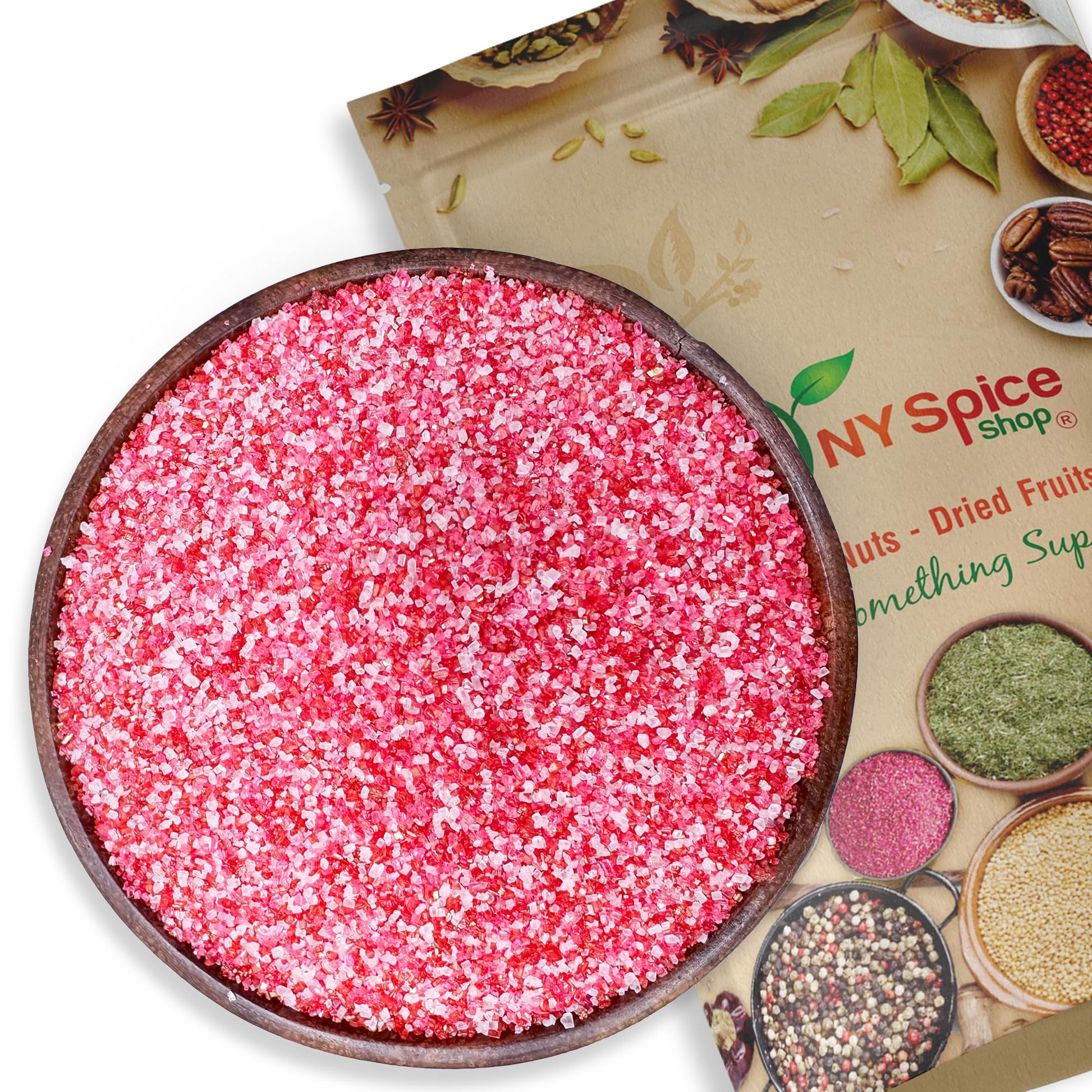 NY Spice Shop Edible Sprinkles - 1 Pound Valentine Sanding Sugar for Cookie Decoration