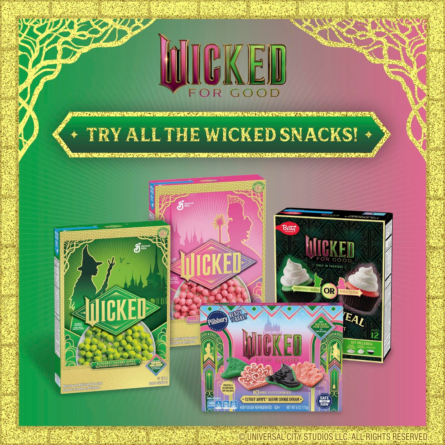 Wicked Cereal  Elphaba Caramel Apple Flavored  Family Size  18.1 oz