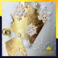 Barnabas Blattgold Edible Gold Leaf 24K Cake Decorations, 3.1 inches, Transfer protected design Leaf, Model G80-23.75K*-EDIBLE25