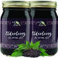 Green Jay Gourmet Elderberry Jelly - All-Natural Vegan Jam - 2 x 20 Ounces - Gluten-Free - No Preservatives or Corn Syrup