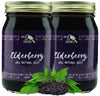 Green Jay Gourmet Elderberry Jelly - All-Natural Vegan Jam - 2 x 20 Ounces - Gluten-Free - No Preservatives or Corn Syrup