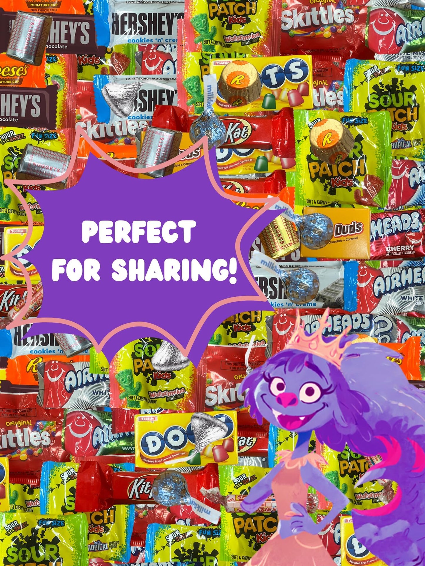 Chocolate And Candy Variety Pack - 5 Lb Assorted Chocolates And Candies Bulk - Big Candy Bag Mix - Bulk Individually Wrapped Var