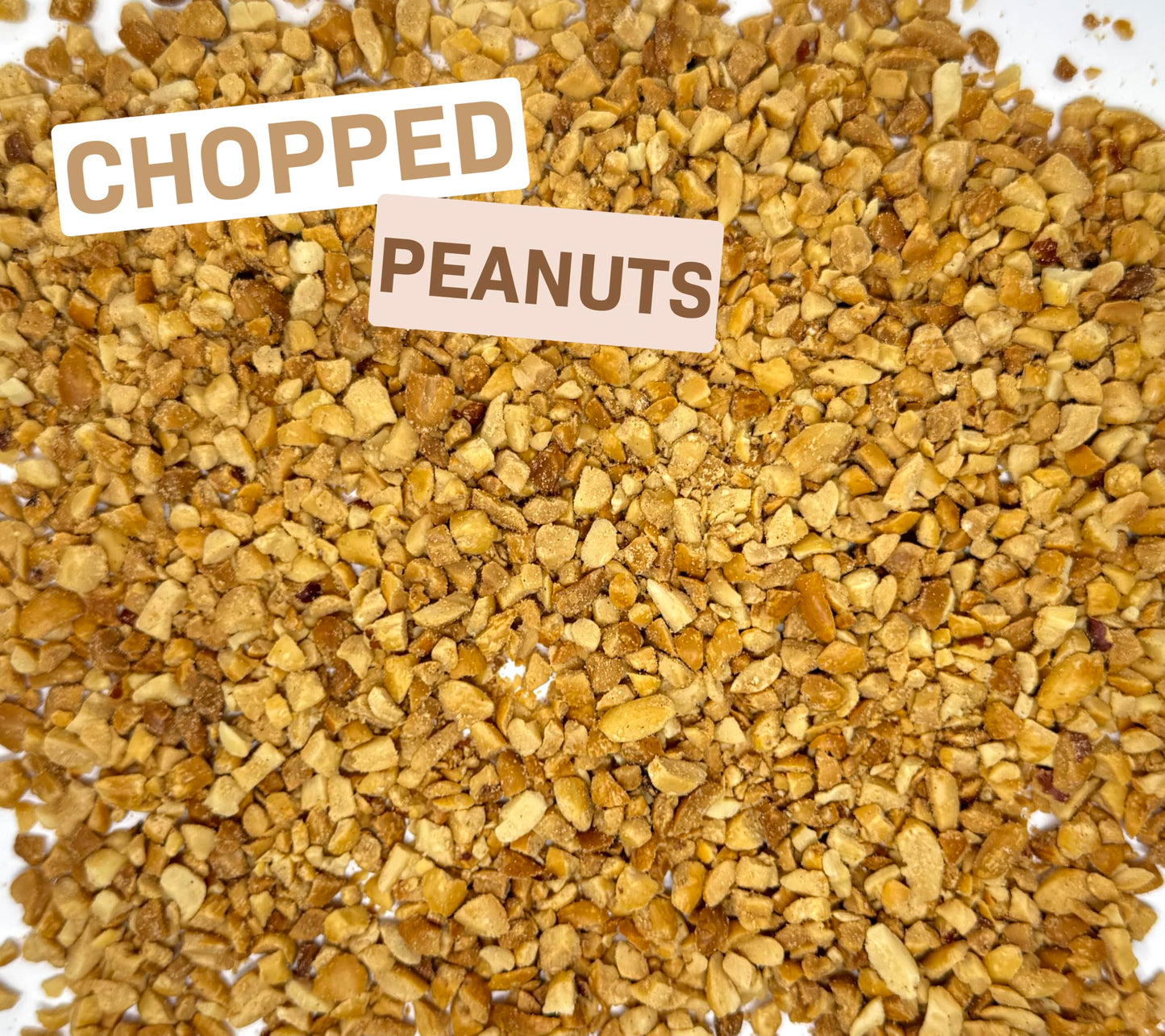 Chopped Peanuts Topping Roasted Peanuts, No Salt Unsalted, Chopped Nuts for Ice Cream, Dessert Toppings 2 Pounds Resealable Bag