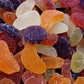 Assorted Jelly Fruit Shaped Candy - 1.5 lbs of Sugar Dusted Orange Raspberry Pear Pineapple Grape Chewy Candy