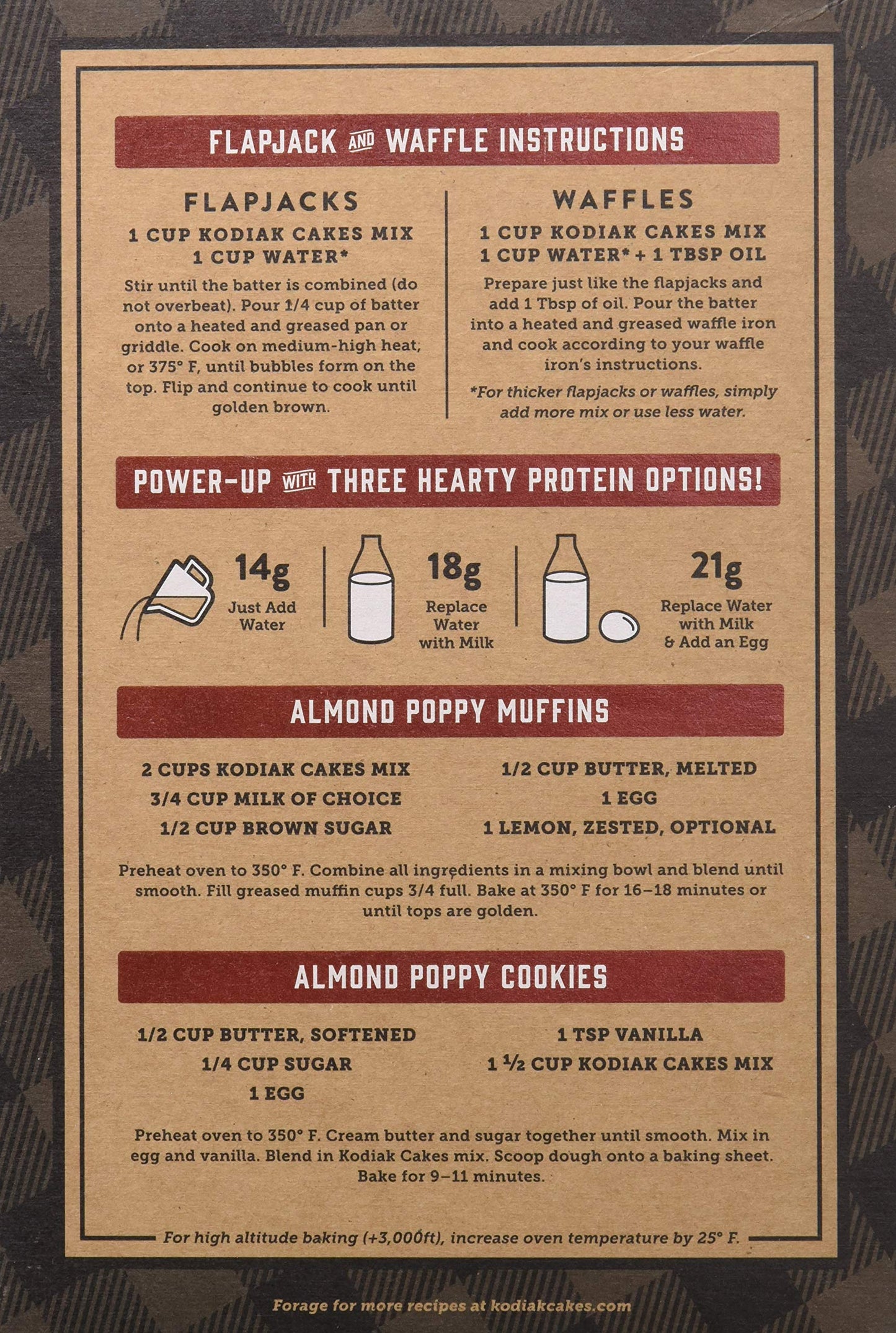 Kodiak Cakes - Flpjk/Wffl Mix Almond Poppy - Case Of 6-18 Oz