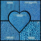 Confect Christmas Sprinkles - Assorted Pack Of 5 (Friday Evening Party Bright Blue Mix With Dragees, Jimmies & Sparkling Sugar)