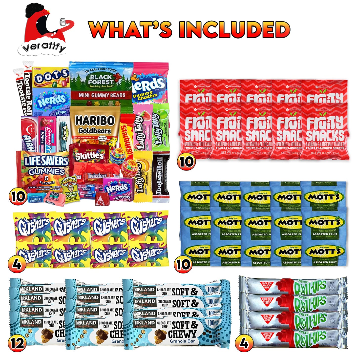 Snack Box Variety Gift Care Basket (84 Count) Gift Variety Assortment Package Perfect For Men, Women, Adults, Office, School, Co