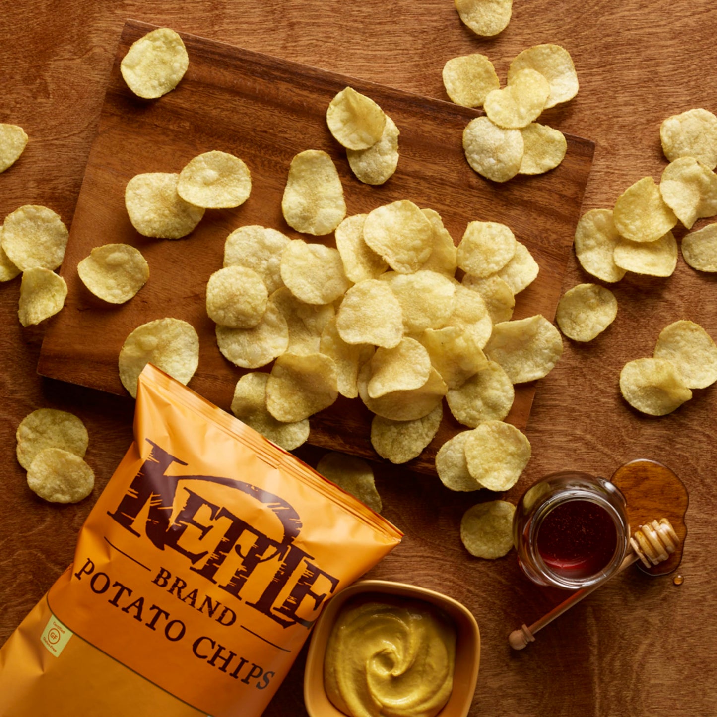 Kettle Brand Potato Chips, Honey Dijon Kettle Chips, Snack Bag, 2 Oz (Pack of 6)
