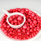 Kasvan Red Pearl Sugar Sprinkles - Edible Candy Pearls 130G/4.58 Oz, Mix Size, Baking Cake Decorations, Ice Cream Toppings And C