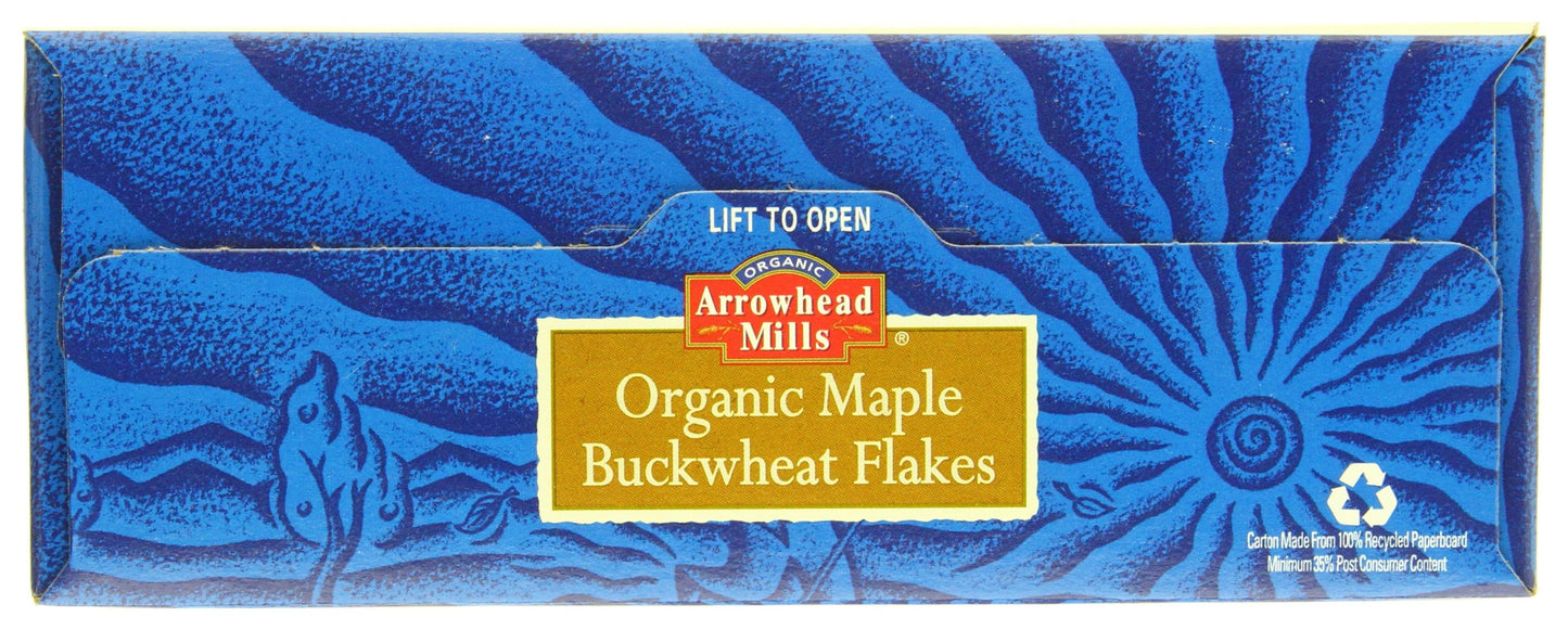 Arrowhead Mills Organic Gluten-Free Cereal, Maple Buckwheat Flakes, 10 oz. Box (Pack of 6)