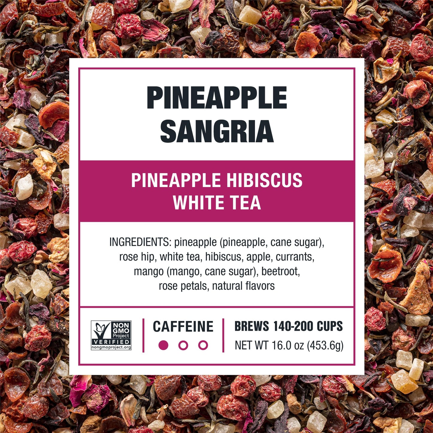 Tiesta Tea Pineapple Sangria Loose Leaf Tea - Premium Low-Caffeine Fruit Infusion - Bulk Pouch - 16 oz - Makes Up to 200 Cups