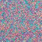 Fancy Sprinkles Opal Rain Fancy Sugar Pearlescent Peach, Lavender, and Pale Blue Sugar Crystals Flecked Silver Mini Edible Glitt