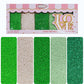 Confect St. Patricks Day Sprinkles Mix - Pea Green, Mint Green & White Pearl Dragees, Vermicelli, Edible Sugar Decorations - Pac