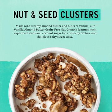 Purely Elizabeth, Vanilla Almond Butter, Keto Granola with MCT Oil, Grain-Free (3 Ct, 8oz Bags)