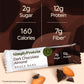 Simply Protein - Dark Chocolate Almond Crispy Bars - Plant Based Protein Bars - Low Carb  Low Sugar  High Fiber - 13g Protein  2g Sugar  7g Fiber - Vegan  Gluten Free  Non GMO  Kosher - 32 Bars