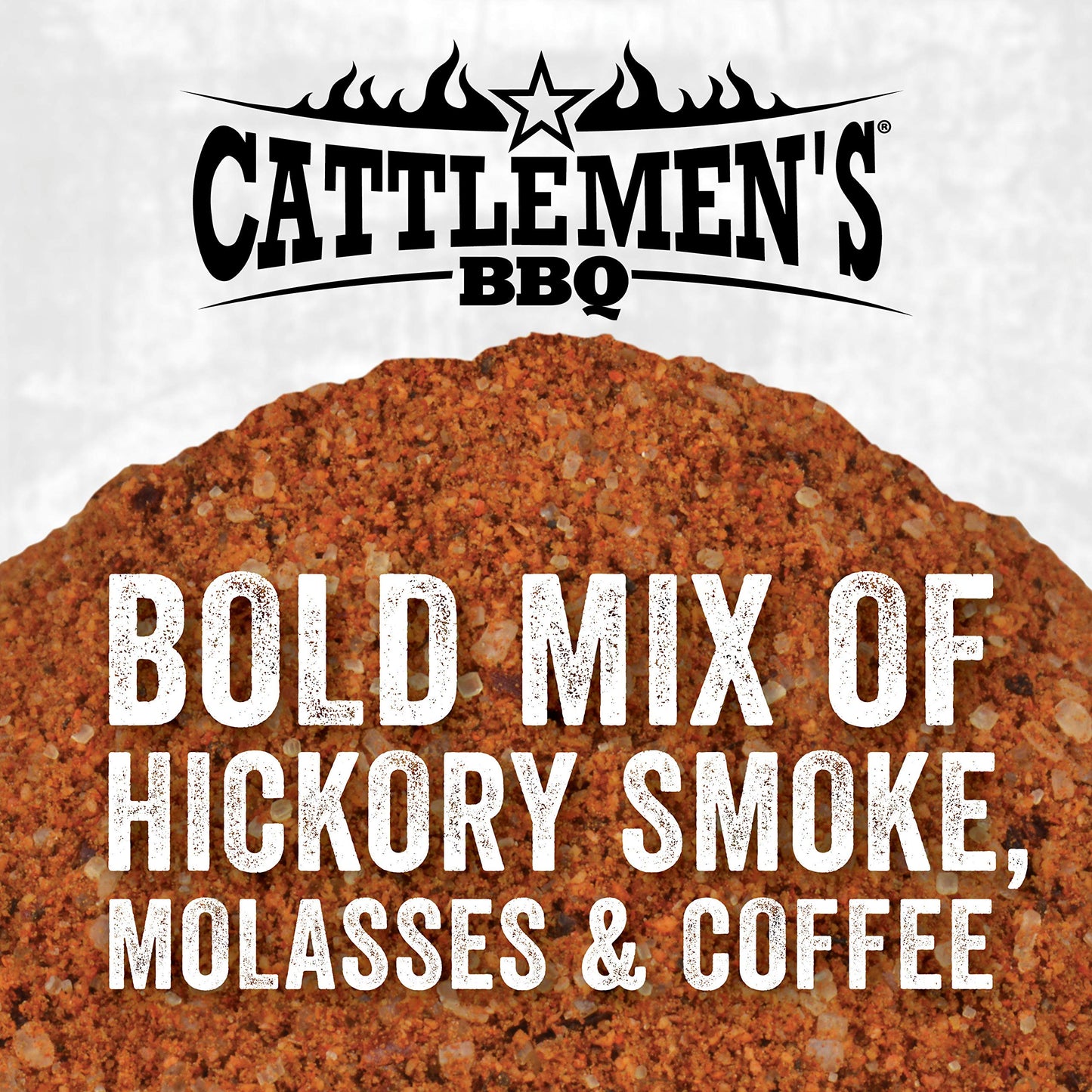 Cattlemens Cowboy Rub BBQ Seasoning, Hickory Smoke & Coffee Flavor, 27.25 oz Container, Ideal for Brisket, Chicken, Beef