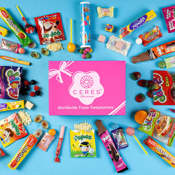 Candy Box From Around The World, Foreign Rare Unique Mystery Candy Gift Box, 40 Pcs Cool International Exotic Candy Snacks Varie