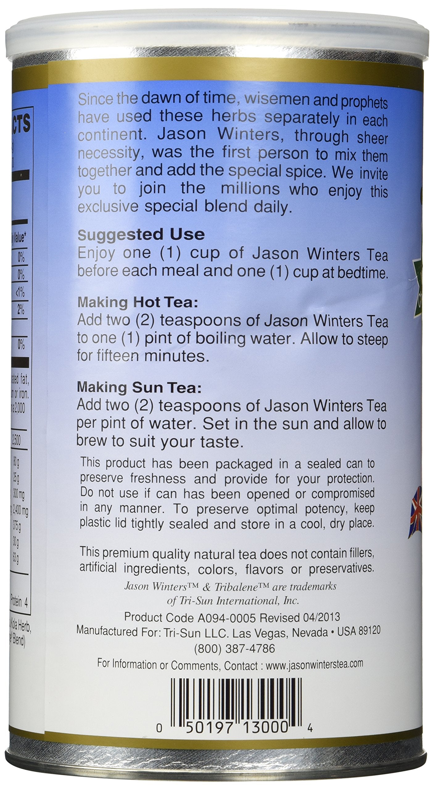 Jason Winters Classic Blend Herbal Tea 5oz with Chaparral, Pack of 1