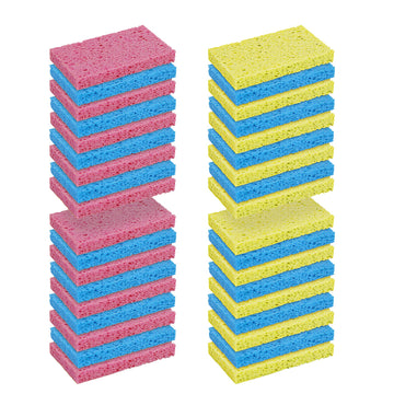 Celox 36 Pack Sponges Kitchen, Durable Natural Sponges For Dishes, Absorbent Cellulose Sponges Bulk For Cleaning Kitchen, Bathro