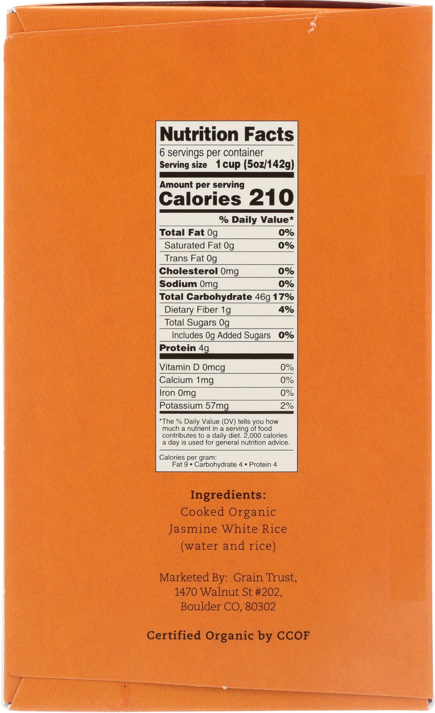 Grain Trust Rice Steamed Jasmine, 30 oz