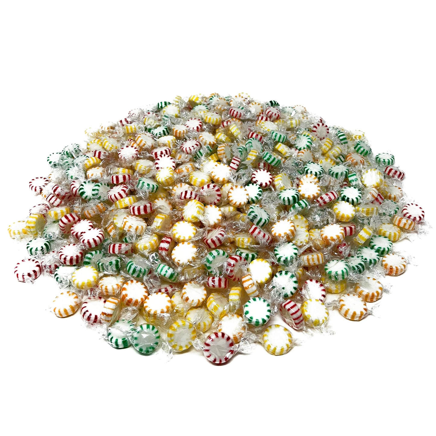 Assortit Holiday Fruit Flavored Hard Candy - 6 lbs - Apple, Strawberry, Lemon & Orange - Bulk Assortment - Individually Wrapped