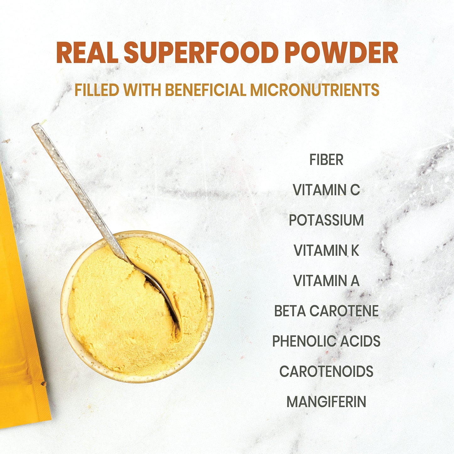 Jungle Powders Freeze Dried Mango Powder 5 Ounce Bag, Mango Extract For Baking No Sugar Added Dry Mango Powder Juice Additive Fr