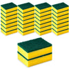 Decorrack 28 Cleaning Scrub Sponges For Kitchen, Dishes, Bathroom, Car Wash, One Scouring Scrubbing One Absorbent Side, Abrasive