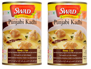 Swad Ready To Eat Punjabi Kadhi Instant Mix Vegetarian Heat & Eat With No Added Preservative - 450 Grams (Pack Of 2)