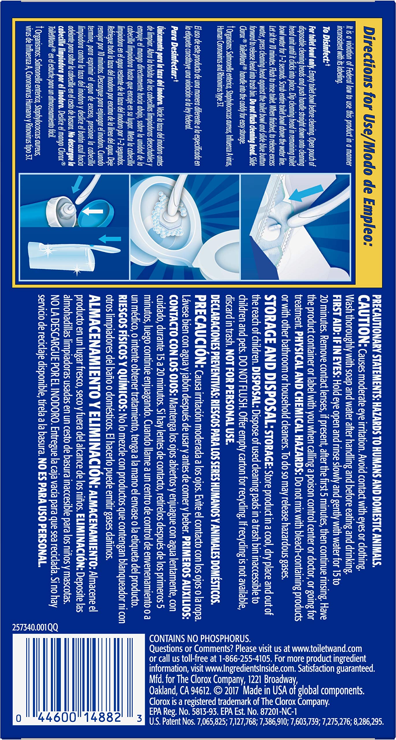 Clorox Toiletwand Disinfecting Refills, Disposable Wand Heads - 6 Count (Package May Vary)