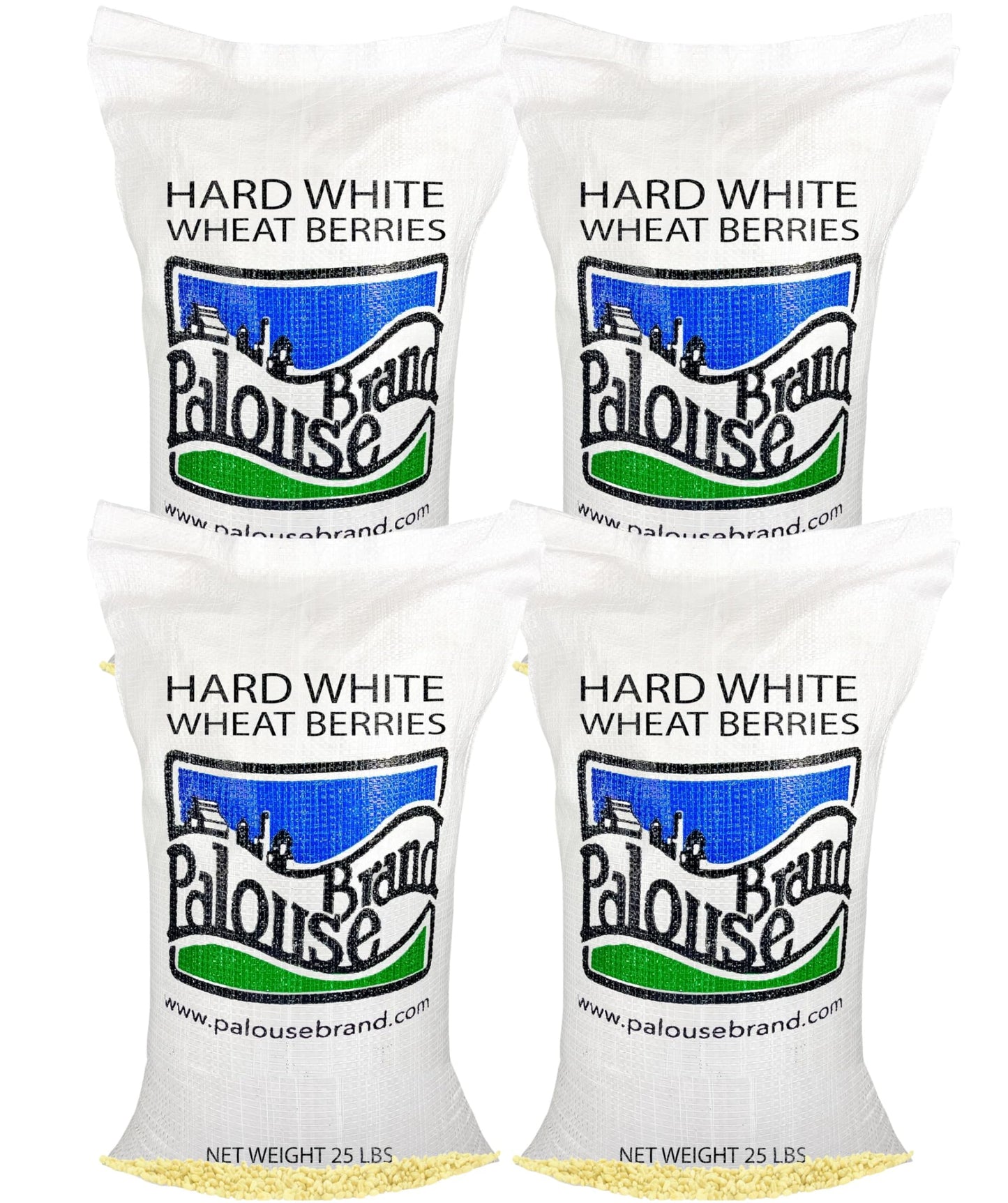 Hard White Wheat Wheat Berries | 100 LBS | Desiccant Free | Sproutable | Non-GMO Project Verified | Kosher