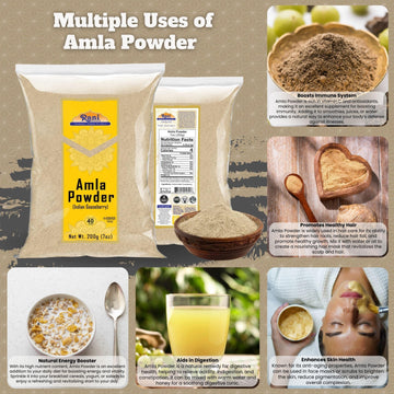 Rani Amla Powder (Indian Gooseberry) 7Oz (200G) ~ All Natural | No Color | Gluten Friendly | Vegan | Non-Gmo | Kosher | No Salt