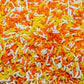 Sprinkle Me This Harvest Candy Corn Cake Pop Sprinkles - 12 Oz, Orange White Yellow Edible Confetti Toppers