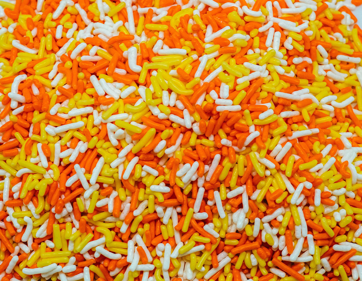 Sprinkle Me This Edible Confetti Sprinkles - Harvest Candy Corn Blend - 8 Oz - Yellow, Orange, White