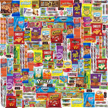Snack Box Care Package - Snacks Variety Pack Gift - Chips, Candy, Cookies, Crackers Bulk Assortment (160 Count)