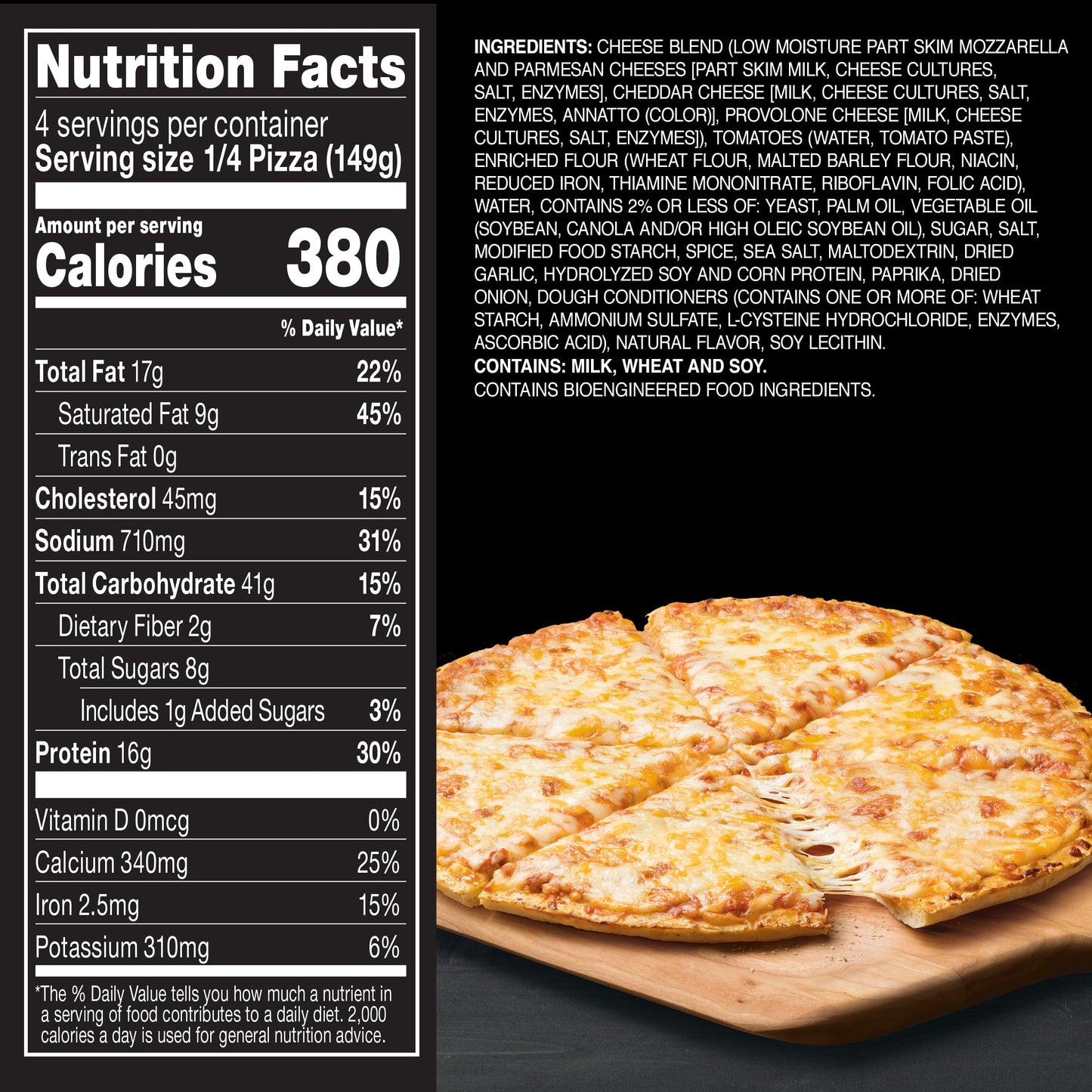 Red Baron Four Cheese Classic Crust Frozen Pizza, 21.06 Oz
